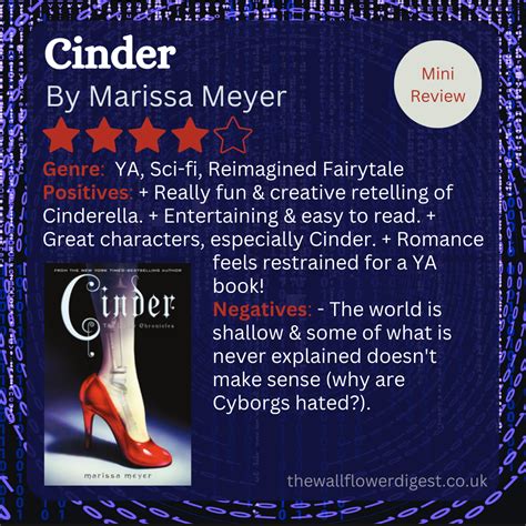 Mini Review Cinder The Lunar Chronicles 1 By Marissa Meyer The