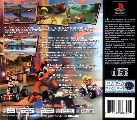 Ctr Crash Team Racing Box Cover Art Mobygames