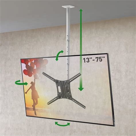 Mount It Soporte De Montaje En Techo Para Tv Altura Ajustable