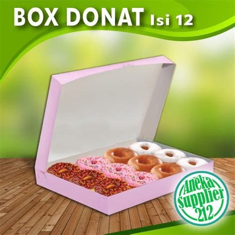 Jual Dus Box Donat PINK Isi 12 10 Pcs Shopee Indonesia