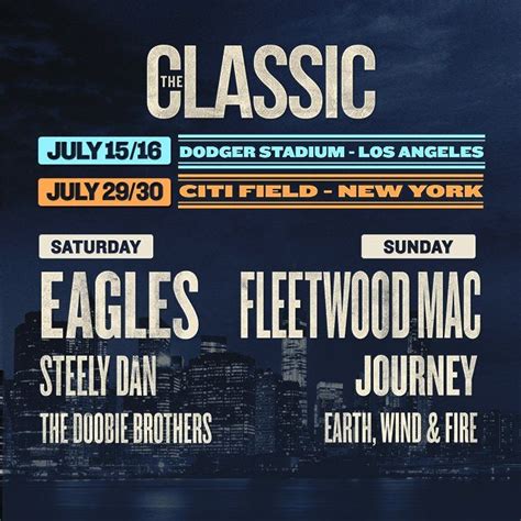 Eagles And Fleetwood Mac Set To Headline The Classic West And The Classic East