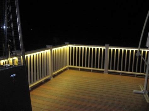 Deck Rail Lighting This Would Be Really Cool For The Summertime And