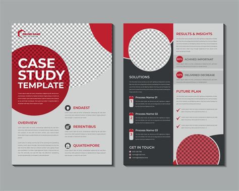 Case Study Flyer Template Design For Corporate Business Project With