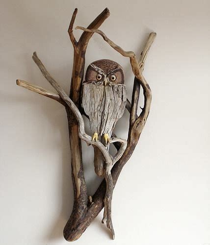 Driftwood Owl Driftwood Art Driftwood Sculpture Driftwood Projects