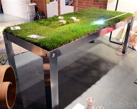 Grassy Picnyc Table Brings Al Fresco Dining To Your Living Room