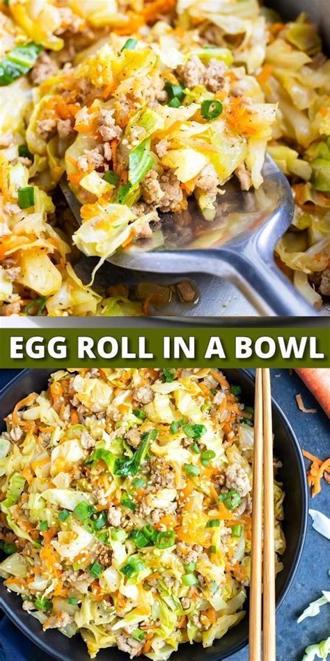 Egg Roll In A Bowl Recipe Low Carb Evolving Table Recipe Low Carb Recipes Dairy Free