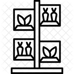 Vertical farming Icon - Download in Line Style