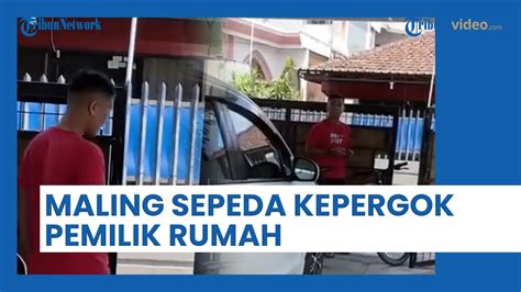 Detik Detik Maling Sepeda Kepergok Pemilik Rumah Yang Sopan Mau