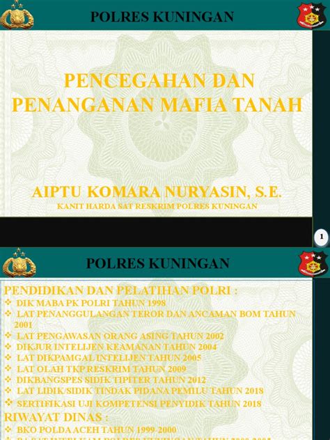 Materi Pencegahan Dan Pemberantasan Mafia Tanah Pdf