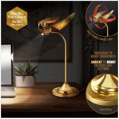 Harry Potter Desk Lamp Golden Snitch 36cm