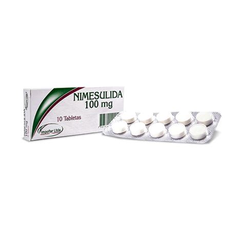 Drogas S S NIMESULIDA 100 MG OPHARM CAJA X 10 TABS