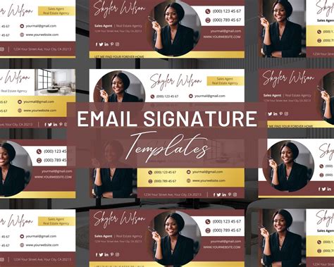 Real Estate Email Signature Template Real Estate Marketing Email