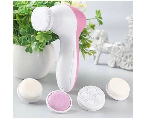 5 In 1 Cell Operated Cleaning Facial Massager Machine Online Shopping In Pakistan Elitechoice