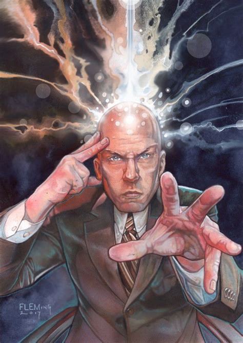 Professor X by Tom Fleming (2018 Fleer Ultra X-Men) Superhero Groups ...