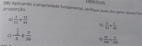 Solved Exercicios 08 Aplicando A Propriedade Fundamental Verifique