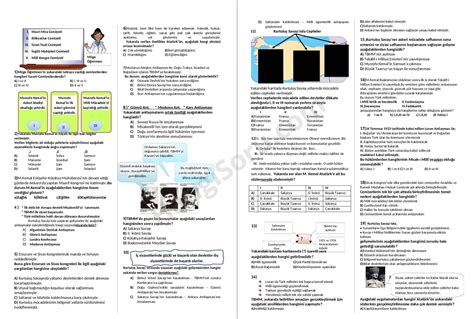 8 Sınıf İnkılap Tarihi 1 Dönem Genel Değerlendirme Testi HangiSoru