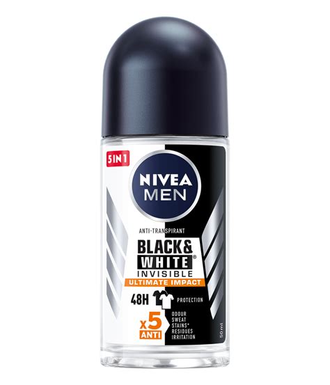 50ml Black White Invisible Ultimate Impact NIVEA MEN