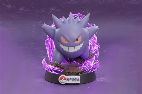 Pokemon Gengar Stl Pack Gengar 3d Model Pack Gengar Print Etsy México