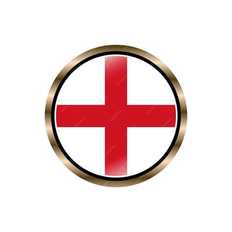 Premium Vector | England flag circle buton vector template trendy ...