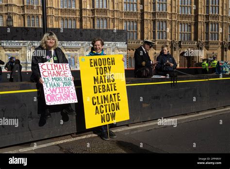 London Uk The Big One Demonstration Man Holds Poster