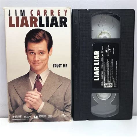 LIAR LIAR VHS Video Tape Jim Carrey 1997 Comedy Movie RARE PAPER LABEL ...
