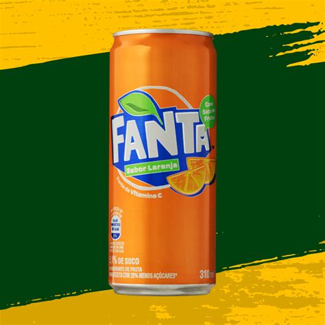 Canned Orange Fanta Fanta Laranja Em Lata Brazilian Meal