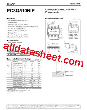 Pc Q Nip Datasheet Pdf Sharp Corporation