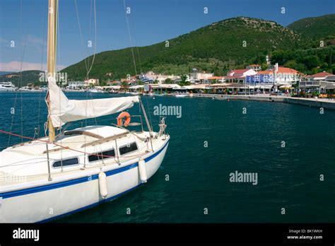 Yacht Sami Kefalonia Greece Stock Photo Alamy