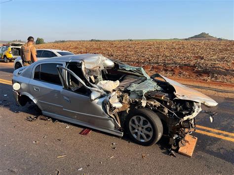 Grave Acidente Na PR 082 Em Quinta Do Sol Deixou Motorista Ferido