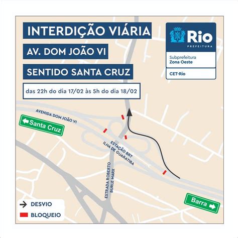 Obra De Adutora Em Guaratiba Interdita Faixas Da Avenida Dom Jo O Vi