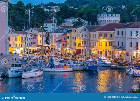 Croatia Losinj Island Veli Losinj Summer Editorial Image