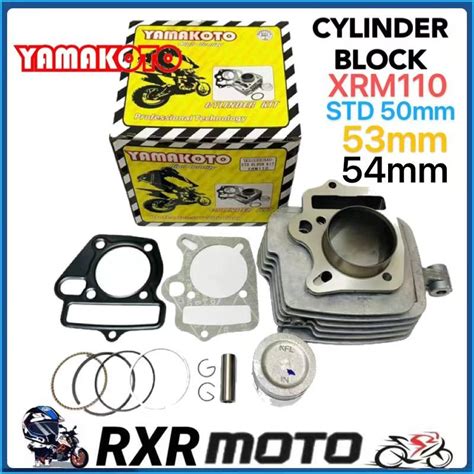 Cylinder Block Yamakoto Brand For Xrm Std Mm Mm Mm Shopee