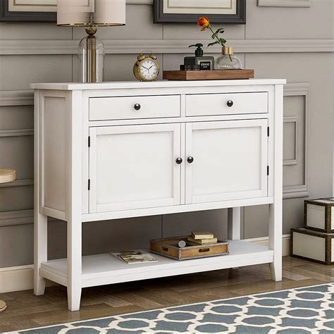 Amazon Knocbel Farmhouse Console Table Buffet Sideboard With