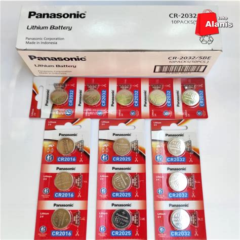 Jual Baterai Panasonic CR2016 CR2025 CR2032 Utk Jam Remote Timbangan