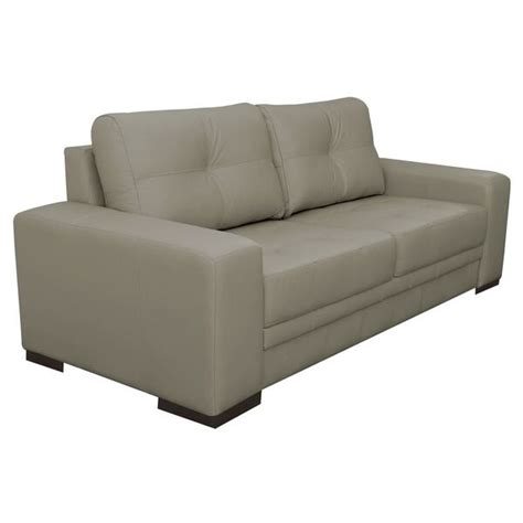 Sof Lugares Sala De Estar Milano Cm Couro Nude G Gran Belo Leroy Merlin