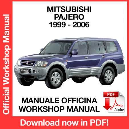 Manuale Officina Mitsubishi Pajero 1996 2006 EN