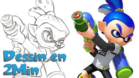 Dessin En 2 Min Inkling Boy Splatoon 2 Youtube