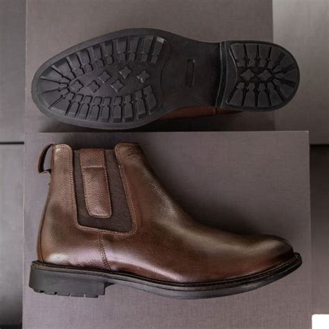 Bota Masculina Faway Chelsea Whisky Faway Handmade Shoes