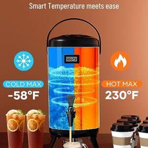 Wantjoin Insulated Beverage Dispenser Cup Hot Cold Water Urn For