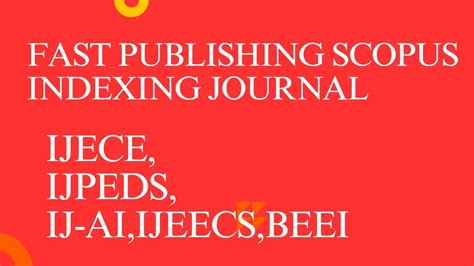 Journal 8 Fast Publishing Scopus Indexed Journals YouTube