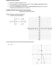 Analyzing Piecewise Functions And Step Functions In NC Math 2 Course Hero