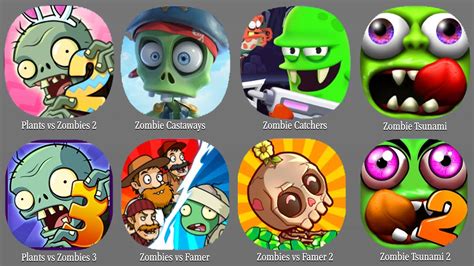 Plants Vs Zombies 2 PvZ 3 Zombie Tsunami 1 2 Zombies Vs Famer 1 2