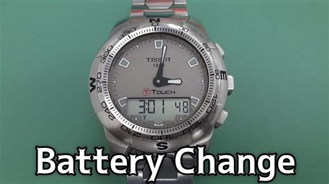 How To Open And Battery Change Your Tissot T Touch Expert Watch