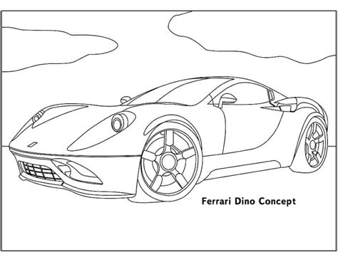 Disegni Di Ferrari Da Colorare