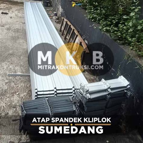 Harga Atap Spandek Kliplok Sumedang Jual Per Lembar