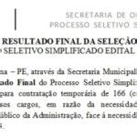 Resultado Processo Seletivo Simplificado Edital N