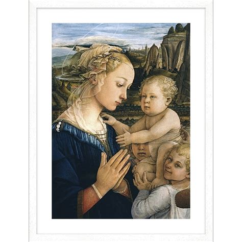 Tableau Sur Toile Lippi Filippo Vierge Avec Enfant Et Anges D Tail