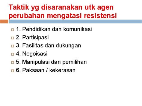 Manajemen Perubahan Memahami Perubahan Pengertian Adanya Upya Mengubah