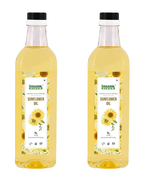 Organik Singh Organic Cold Pressed Sunflower Oil Litre Certified