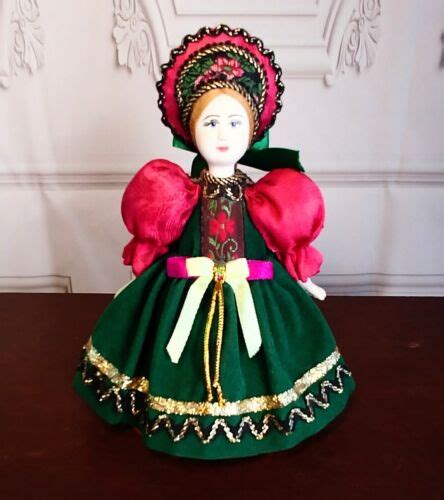 Vintage Russian Cone Matreshka Handmade Folk Art Doll Painted